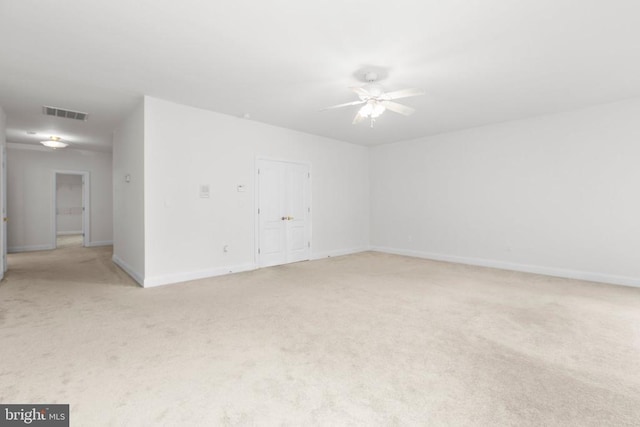 3714 Fairways Ct, Fredericksburg, VA 22408 - spare room featuring light colored carpet and a ceiling fan