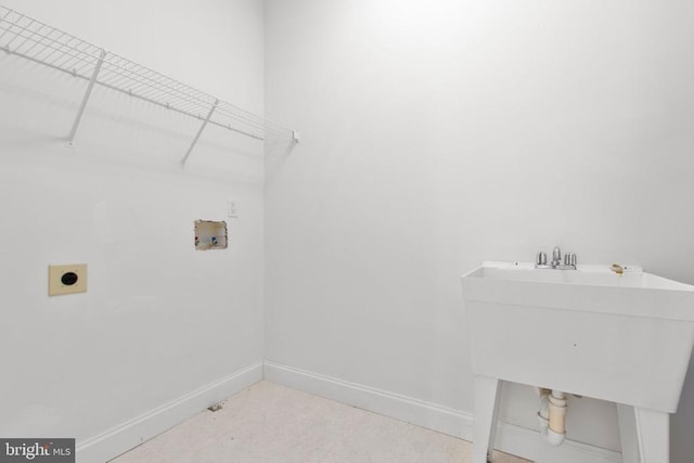 3714 Fairways Ct, Fredericksburg, VA 22408 - laundry room with electric dryer hookup and hookup for a washing machine