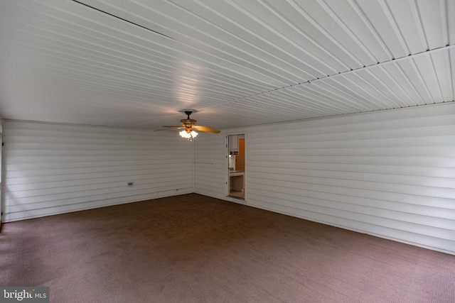 3714 Fairways Ct, Fredericksburg, VA 22408 - spare room with dark colored carpet and a ceiling fan
