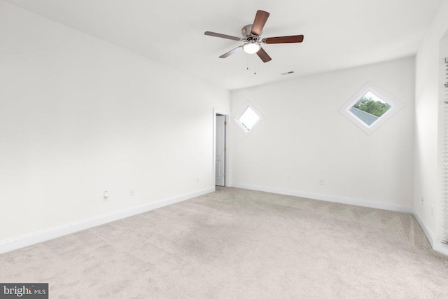 3714 Fairways Ct, Fredericksburg, VA 22408 - empty room with healthy amount of natural light, light carpet, and a ceiling fan