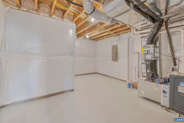 36 Mary Jackson Ct, Charlottesville, VA 22902 - unfinished below grade area with electric panel and heating unit