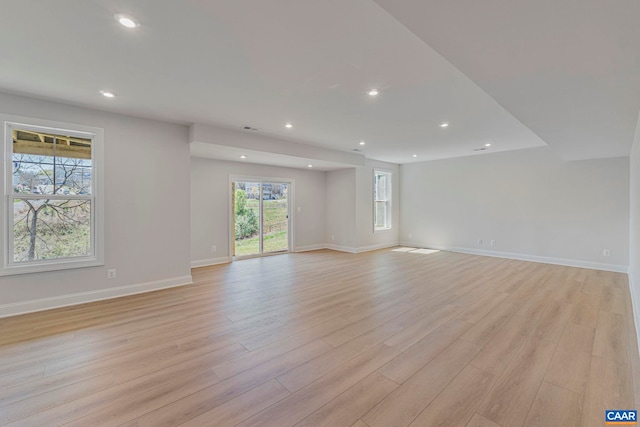 36 Mary Jackson Ct, Charlottesville, VA 22902 - unfurnished room featuring light wood-type flooring, baseboards, and recessed lighting
