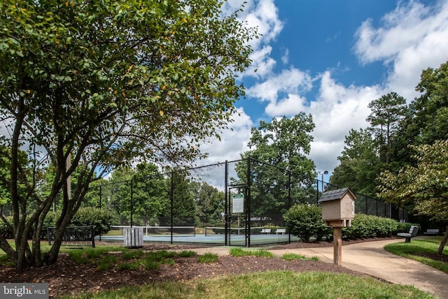 3910 Corbin Hall Ln, Fredericksburg, VA 22408 - view of property's community featuring a tennis court