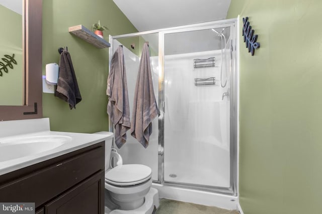 2422 Drake Ln, Fredericksburg, VA 22408 - full bath with toilet, vanity, and a stall shower
