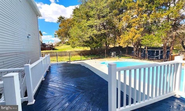 6603 Farmstead Ln, Fredericksburg, VA 22407 - view of pool featuring a deck and a fenced backyard
