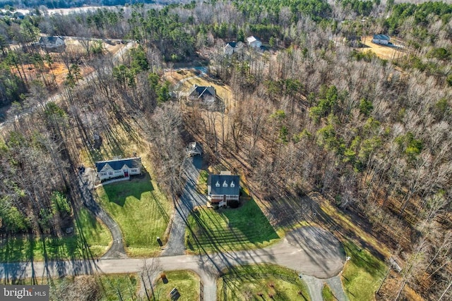 aerial view of property's location