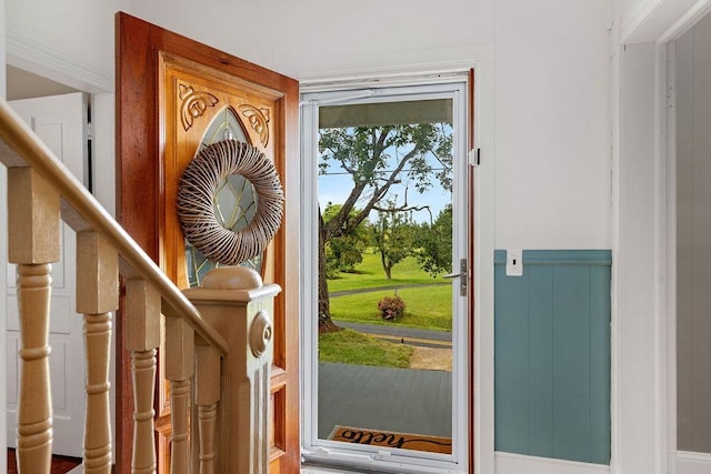 757 Entry School Rd, Waynesboro, VA 22980 - foyer entrance with wainscoting