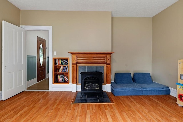 757 Entry School Rd, Waynesboro, VA 22980 - living room featuring a wood stove and wood finished floors