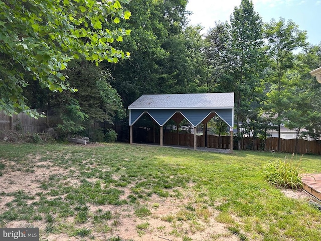 1346 Lakeshore Dr N, Louisa, VA 23093 - view of yard with a detached carport