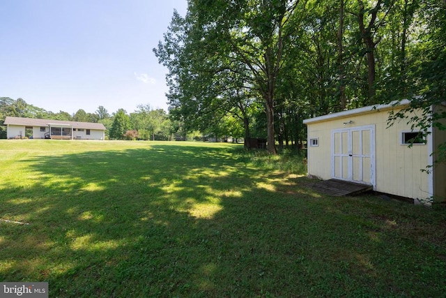 7208 Kirtley Trl, Culpeper, VA 22701 - view of green lawn with an outbuilding