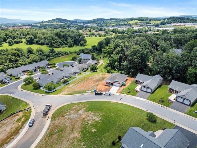 7 Oak View Dr, Staunton, VA 24401 - aerial perspective of suburban area featuring a mountain backdrop