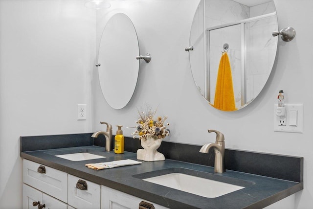 7 Oak View Dr, Staunton, VA 24401 - full bathroom featuring double vanity and a shower stall