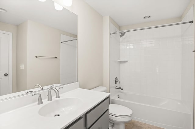 2892 Rutlege Rd Unit 177, Rockingham, VA 22801 - full bath with vanity,  shower combination, and tile patterned flooring