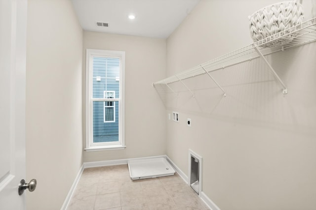 2892 Rutlege Rd Unit 177, Rockingham, VA 22801 - laundry area featuring hookup for a washing machine, hookup for an electric dryer, and light tile patterned floors