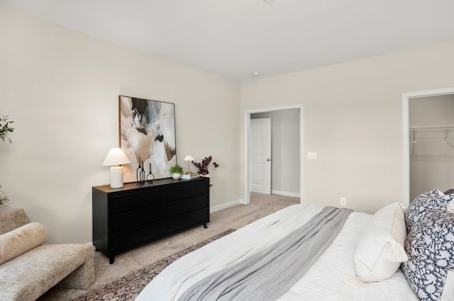 2892 Rutlege Rd Unit 177, Rockingham, VA 22801 - bedroom with light carpet, a closet, and a walk in closet