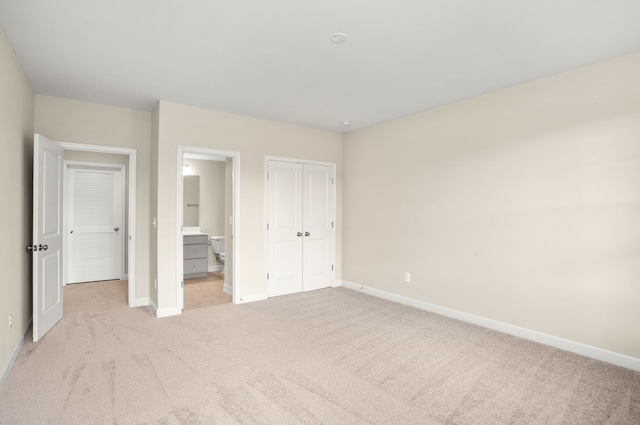 2892 Rutlege Rd Unit 177, Rockingham, VA 22801 - unfurnished bedroom with light colored carpet, a closet, and ensuite bathroom
