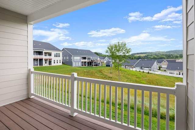 2892 Rutlege Rd Unit 177, Rockingham, VA 22801 - wooden deck with a residential view and a yard