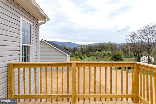 407 Leola Loop, Stanley, VA 22851 - deck featuring a mountain view
