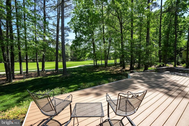 11208 Valor Bridge Dr, Spotsylvania, VA 22551 - wooden terrace with a lawn