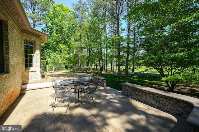 11208 Valor Bridge Dr, Spotsylvania, VA 22551 - view of patio / terrace with outdoor dining area