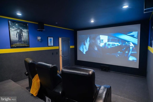 32314 Deep Meadow Ln, Locust Grove, VA 22508 - cinema room with carpet floors and recessed lighting