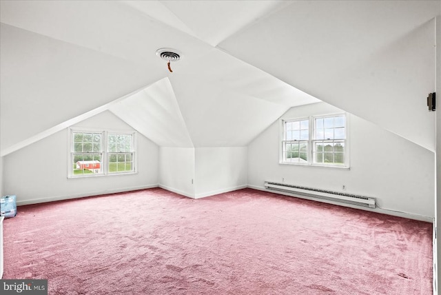 9309 Old Tpke, Culpeper, VA 22701 - bonus room featuring a baseboard heating unit, plenty of natural light, carpet, and lofted ceiling
