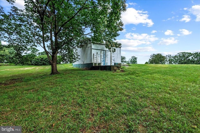 9309 Old Tpke, Culpeper, VA 22701 - view of grassy yard with an outdoor structure and a pole building