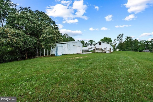 9309 Old Tpke, Culpeper, VA 22701 - view of green lawn featuring an outbuilding and an outdoor structure
