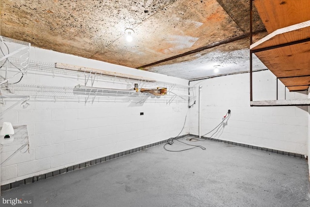 9309 Old Tpke, Culpeper, VA 22701 - garage featuring concrete block wall