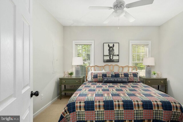 326 Anna Highview, Bumpass, VA 23024 - bedroom featuring carpet, baseboards, and ceiling fan