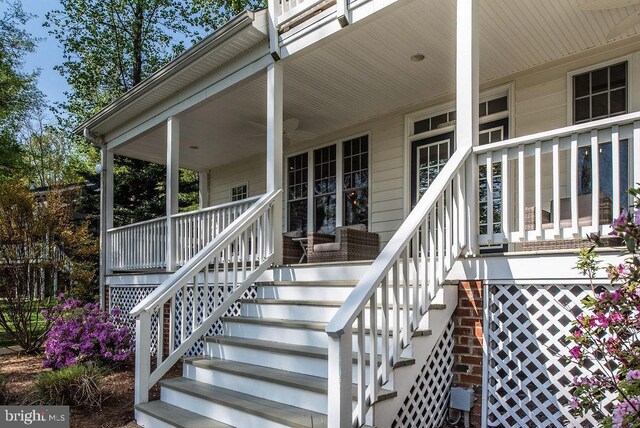 326 Anna Highview, Bumpass, VA 23024 - view of exterior entry featuring covered porch
