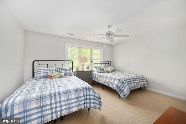 326 Anna Highview, Bumpass, VA 23024 - bedroom featuring carpet floors, ceiling fan, and baseboards