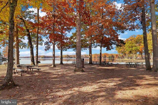 view of property's community featuring a water view