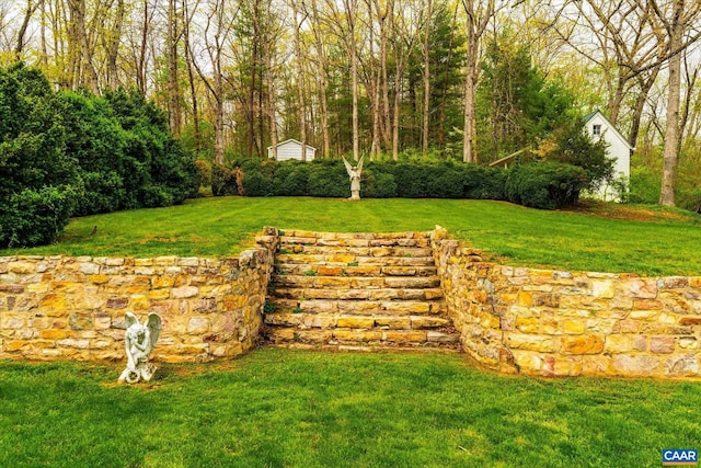 3220 Longdale Furnace Rd, Clifton Forge, VA 24422 - view of green lawn featuring an outbuilding
