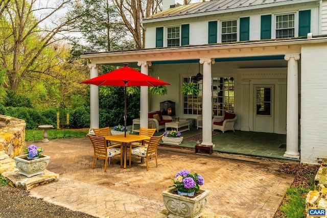 3220 Longdale Furnace Rd, Clifton Forge, VA 24422 - view of patio featuring outdoor dining space