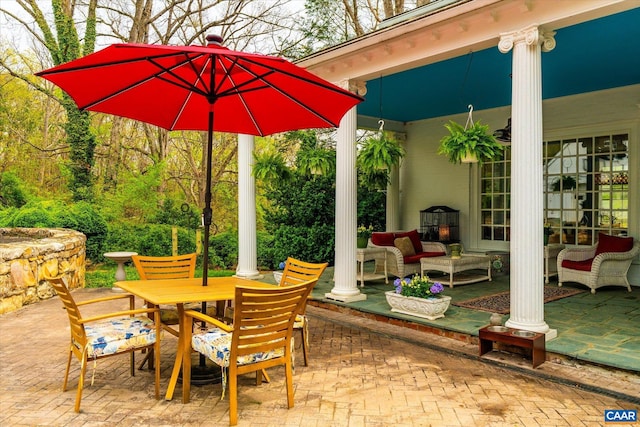 3220 Longdale Furnace Rd, Clifton Forge, VA 24422 - view of patio featuring an outdoor living space and outdoor dining space