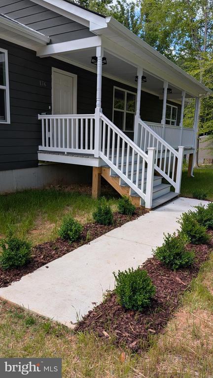 176 Tussing Ln, Rochelle, VA 22738 - view of home's exterior featuring covered porch