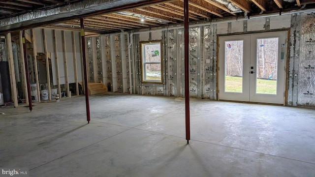 176 Tussing Ln, Rochelle, VA 22738 - below grade area featuring healthy amount of natural light and french doors