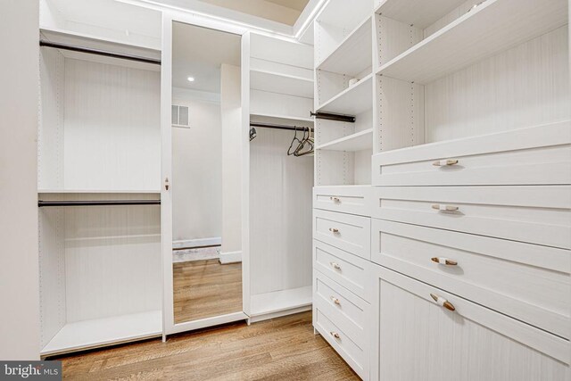 87 River Bend Rd E, Fredericksburg, VA 22407 - walk in closet featuring light wood-style floors