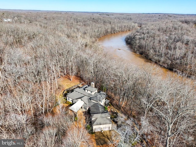 87 River Bend Rd E, Fredericksburg, VA 22407 - view of subject property with a forest and a large body of water