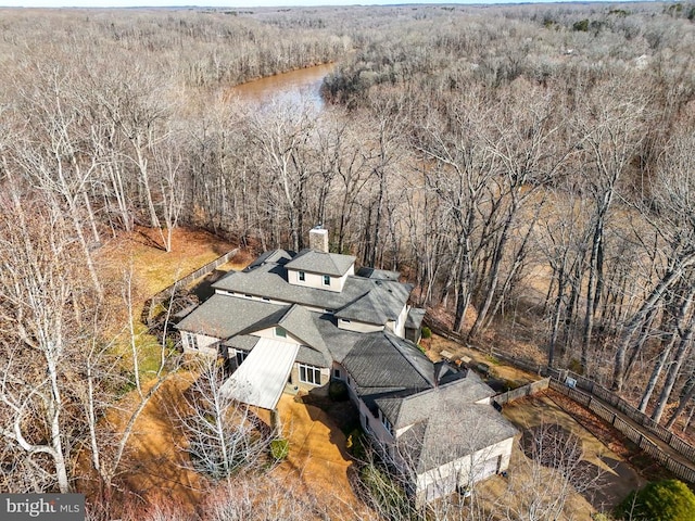 87 River Bend Rd E, Fredericksburg, VA 22407 - aerial view of property and surrounding area with a forest and a nearby body of water