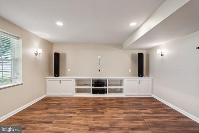6215 Hot Spring Ln, Fredericksburg, VA 22407 - interior space featuring dark wood-style floors, baseboards, and recessed lighting