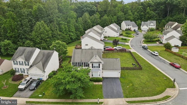 6215 Hot Spring Ln, Fredericksburg, VA 22407 - aerial perspective of suburban area with a heavily wooded area