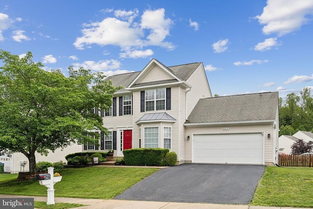6215 Hot Spring Ln, Fredericksburg, VA 22407 - view of front of property with an attached garage, driveway, and roof with shingles