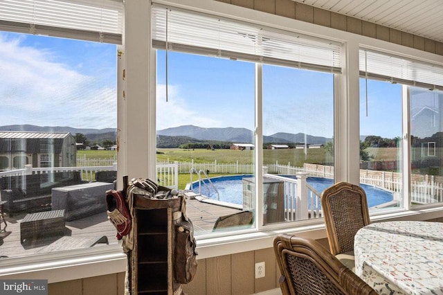 53 Arthur Ln, Luray, VA 22835 - sunroom / solarium featuring plenty of natural light and a mountain view