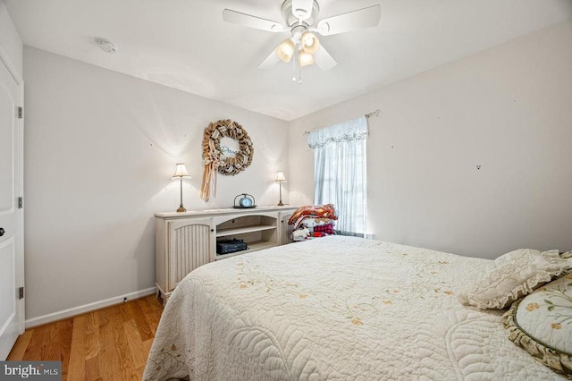 53 Arthur Ln, Luray, VA 22835 - bedroom with wood finished floors, baseboards, and ceiling fan