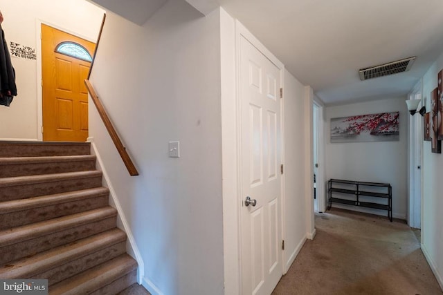 6506 Plantation Forest Dr, Spotsylvania, VA 22553 - stairway featuring baseboards and carpet