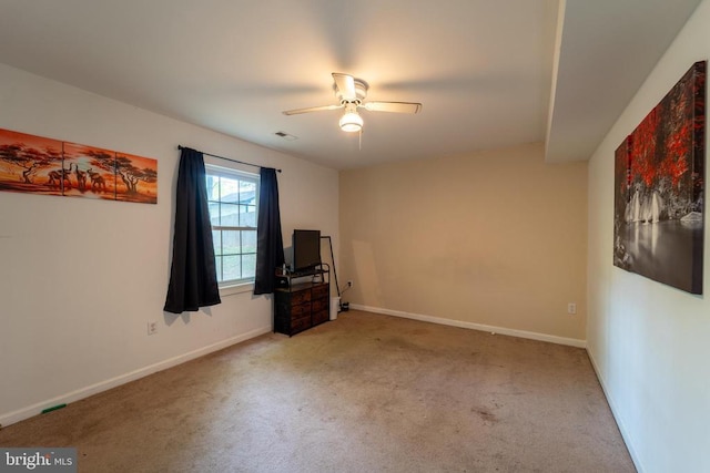 6506 Plantation Forest Dr, Spotsylvania, VA 22553 - carpeted empty room featuring a ceiling fan and baseboards