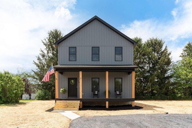 9 Walnut St, Fishersville, VA 22939 - modern farmhouse featuring covered porch