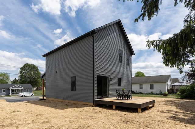 9 Walnut St, Fishersville, VA 22939 - rear view of house featuring a wooden deck